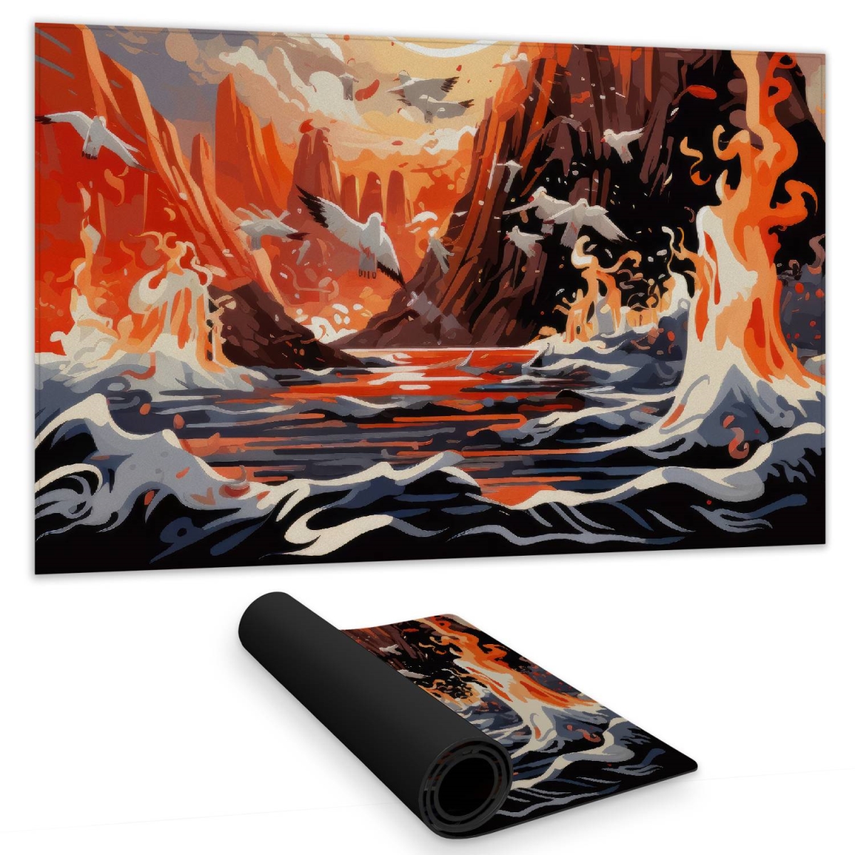 Concius Sales C1DM1424M6DUGA 14 x 24 in. The Escape Gaming Mat - Stylish Home Decor Play Surface
