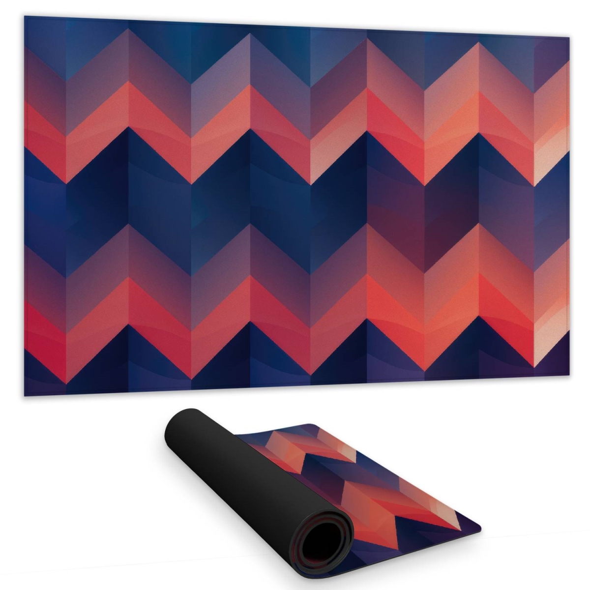 Concius Sales C1DM1424PYIOQI 14 x 24 in. Heat Waves Gaming Mat - Stylish Home Decor Play Surface
