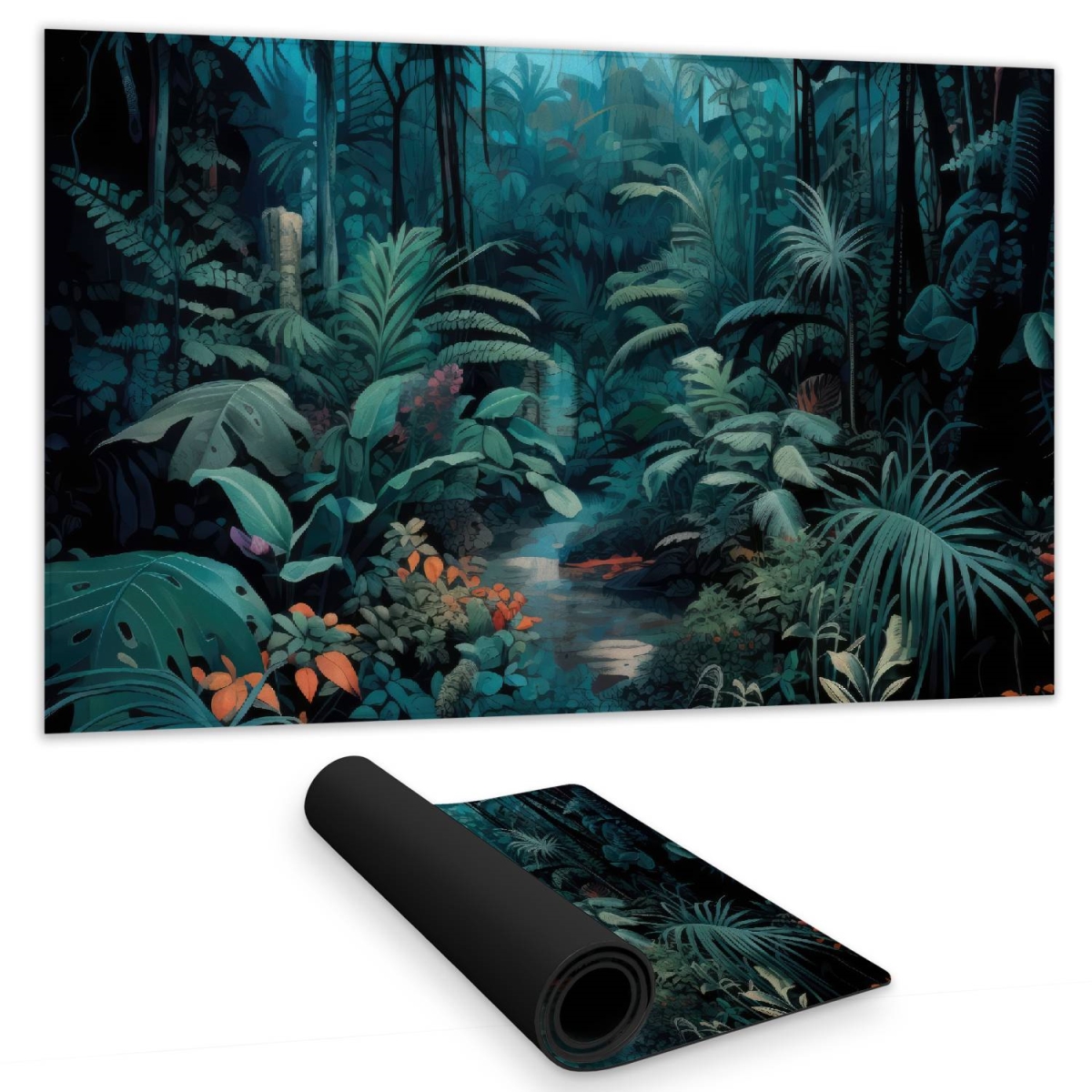 Concius Sales C1DM1424P77NNL 14 x 24 in. Deep in the Jungle Gaming Mat - Unique Home Decor Mat