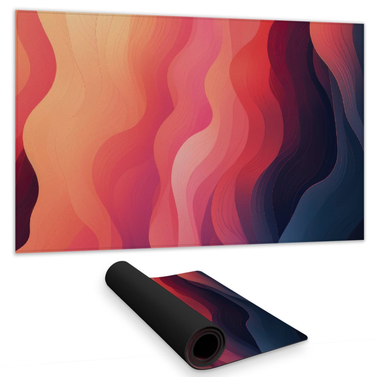 C1DM1424PXZPXB 14 x 24 in. Ethereal Smoke - Gray Gaming Mat for Stylish Home Decor