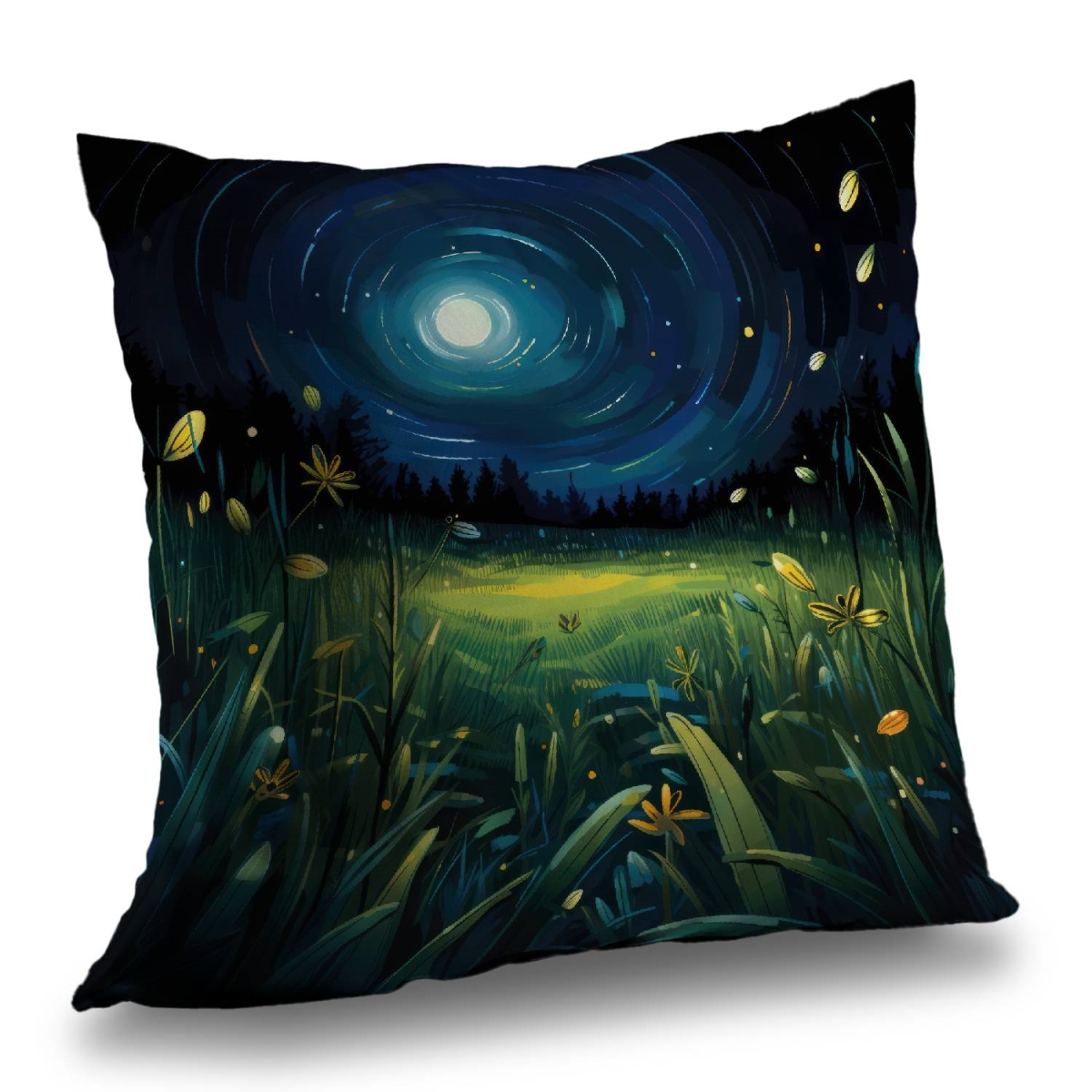 Concius Sales C1PC14149YTDYO 14 x 14 in. Between Grass Blades Poly Twill Throw - Cozy Home Decor - Insert NOT included