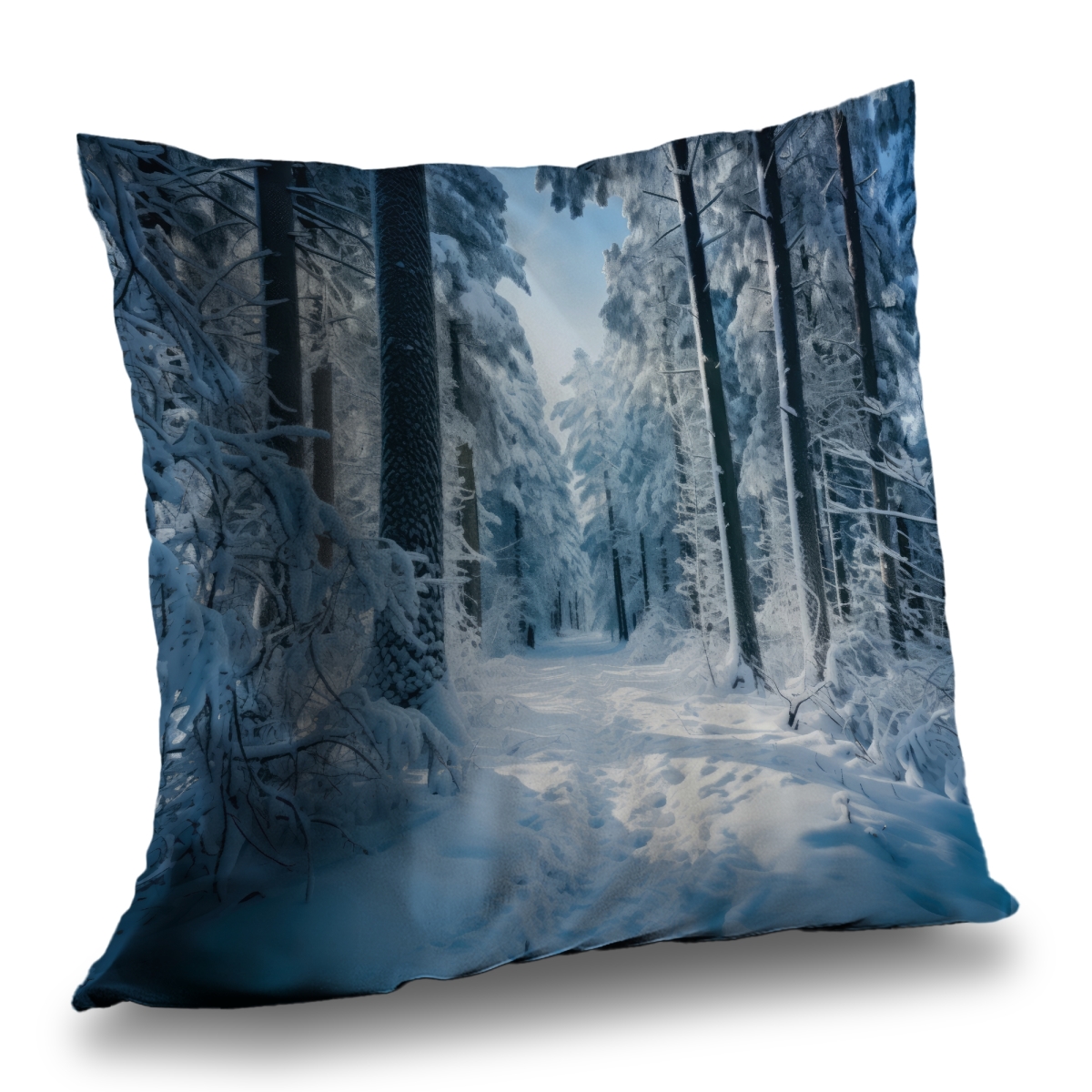 Concius Sales C1PC26264PRMP0 26 x 26 in. Cold Forest Poly Twill Throw - Cozy Home Decor Accent - Insert NOT included