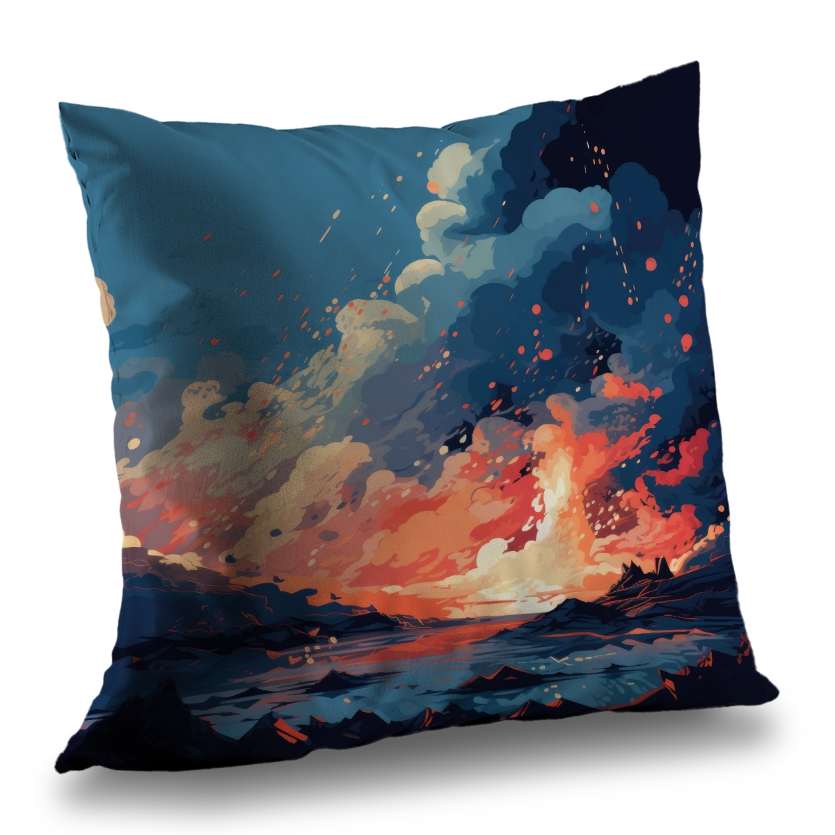 Concius Sales C1PC2626TABC5U 26 x 26 in. Magma Does Not Wait Poly Twill Throw - Cozy Home Decor - Insert NOT included
