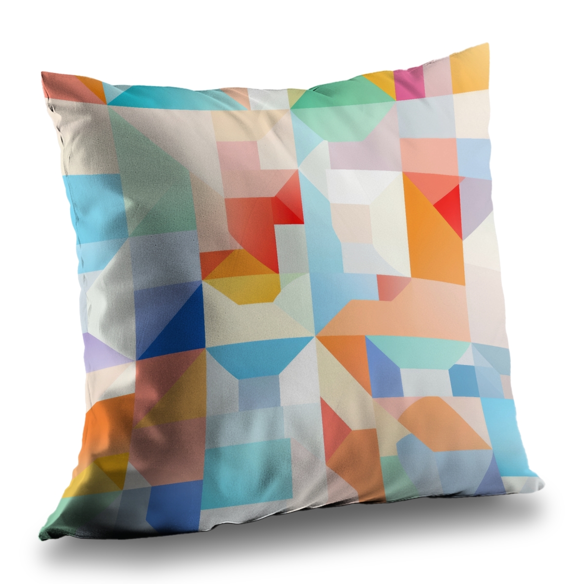 Concius Sales C1PC2626KOW3SP 26 x 26 in. Geometric Cadence Poly Twill Throw - Stylish Home Decor - Insert NOT included