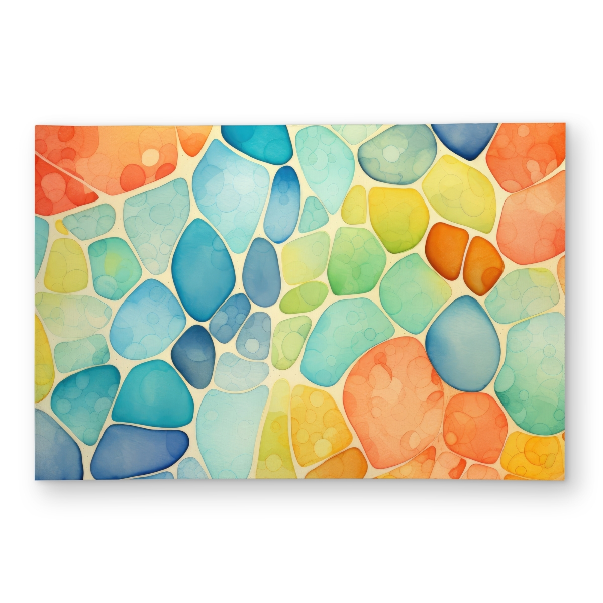 C1ROAR231OC9O8 2 x 3 ft. Blobs Turquoise Outdoor Rectangle Area Rug - Stylish Home Decor Accent