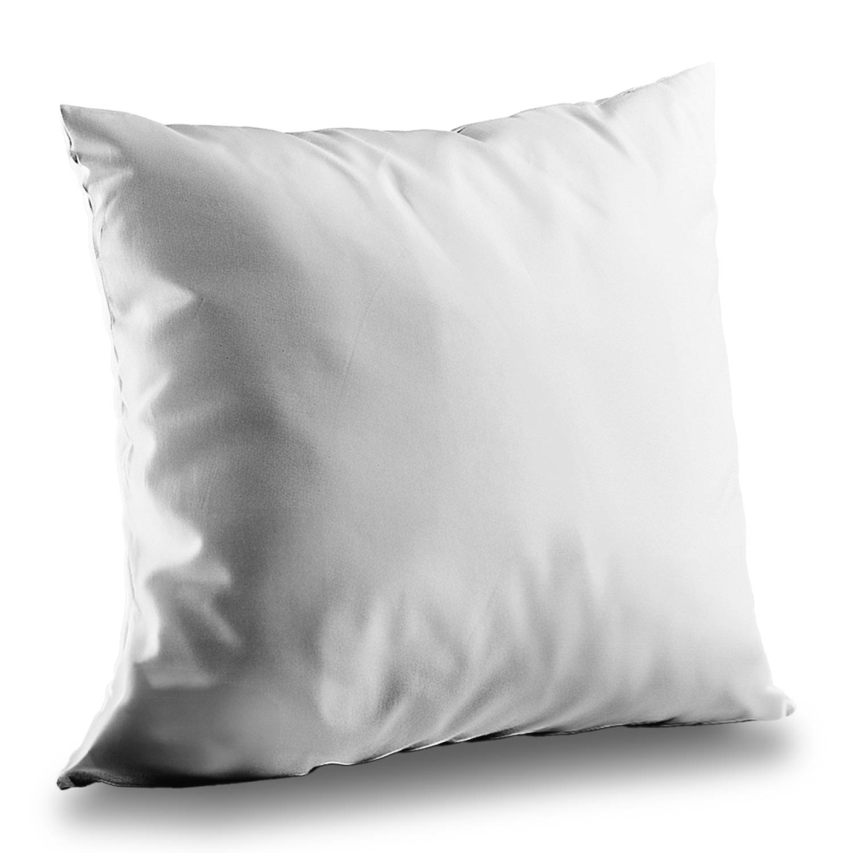 Concius Sales C1PT1616EKVSIP 16 x 16 in. Pure White Poly Twill Throw Pillow - Elegant Home Decor - Insert Included