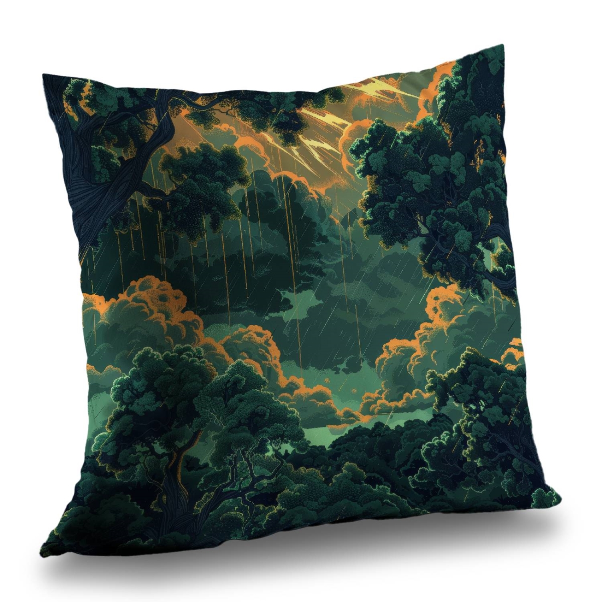 Concius Sales C1PT2020MN5MIT 20 x 20 in. Drops Poly Twill Throw Pillow - Stylish Home Decor Accent - Insert Included