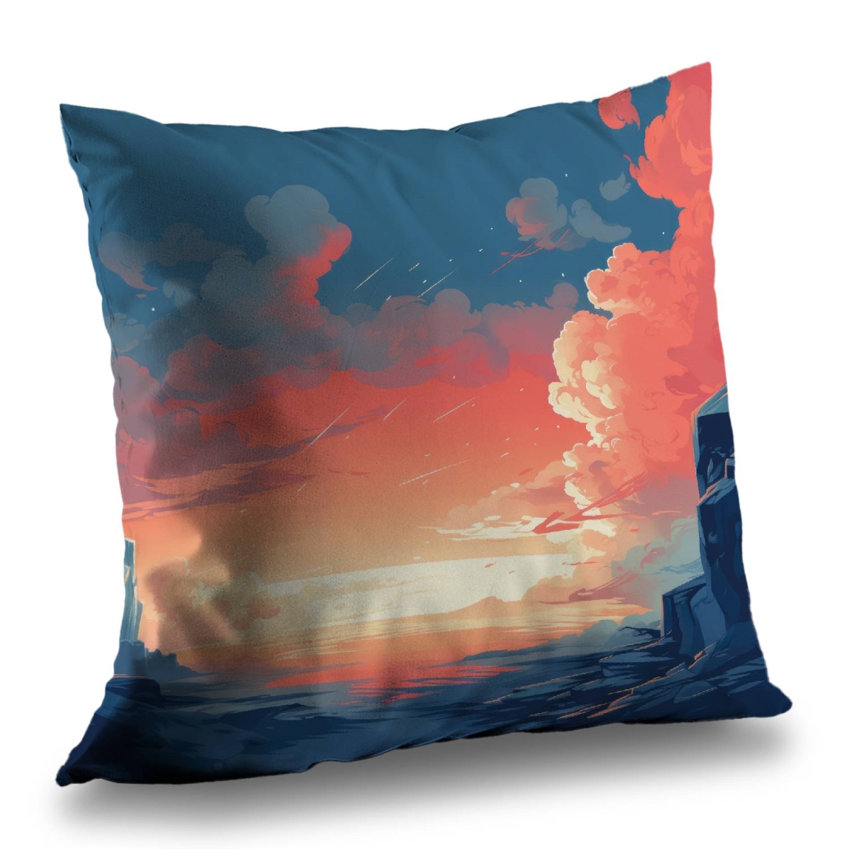 Concius Sales C1PT2626E9LDHM 26 x 26 in. Inspiration Poly Twill Throw Pillow - Stylish Home Decor - Insert Included