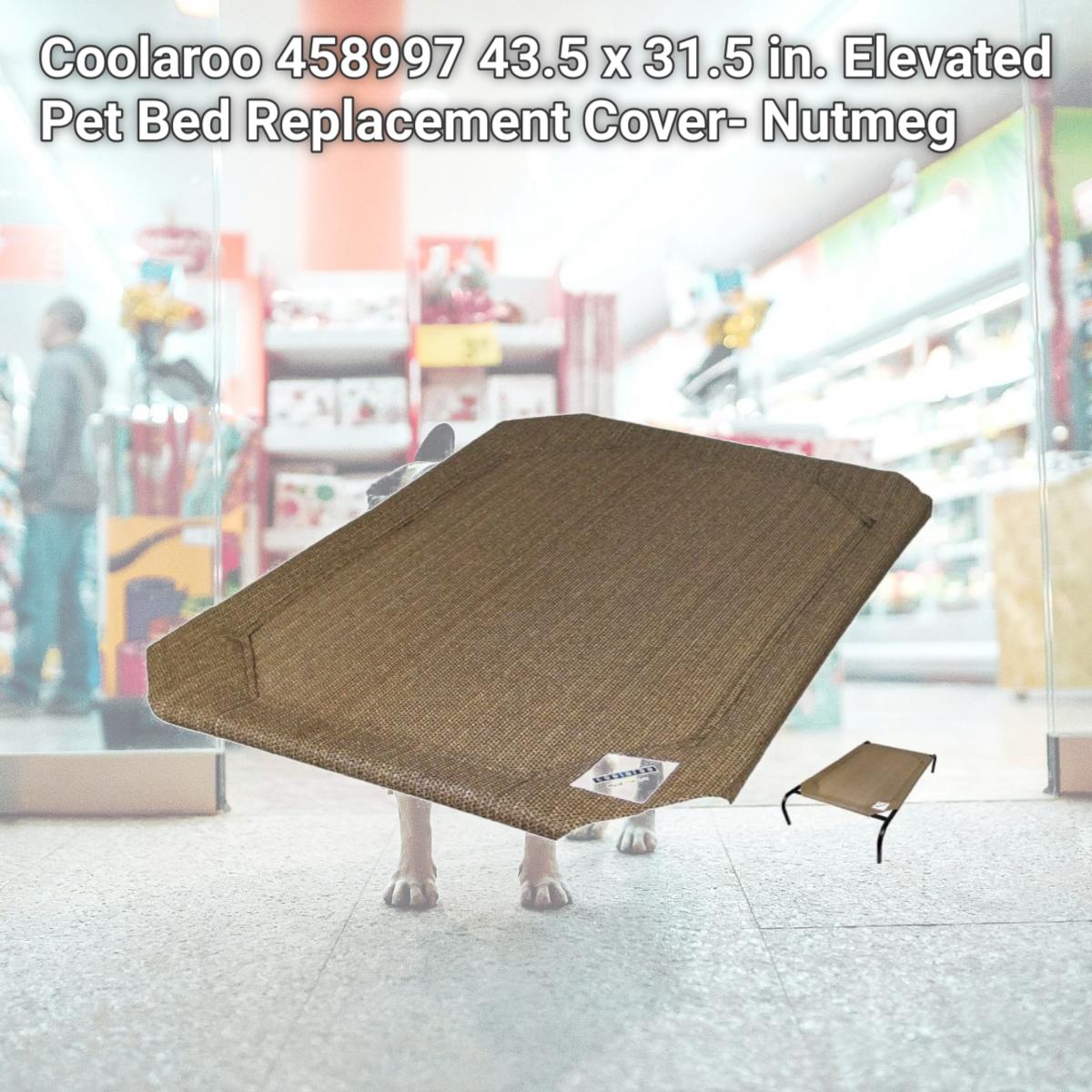 Picture of Coolaroo 458997 43.5 x 31.5 in. Elevated Pet Bed Replacement Cover- Nutmeg