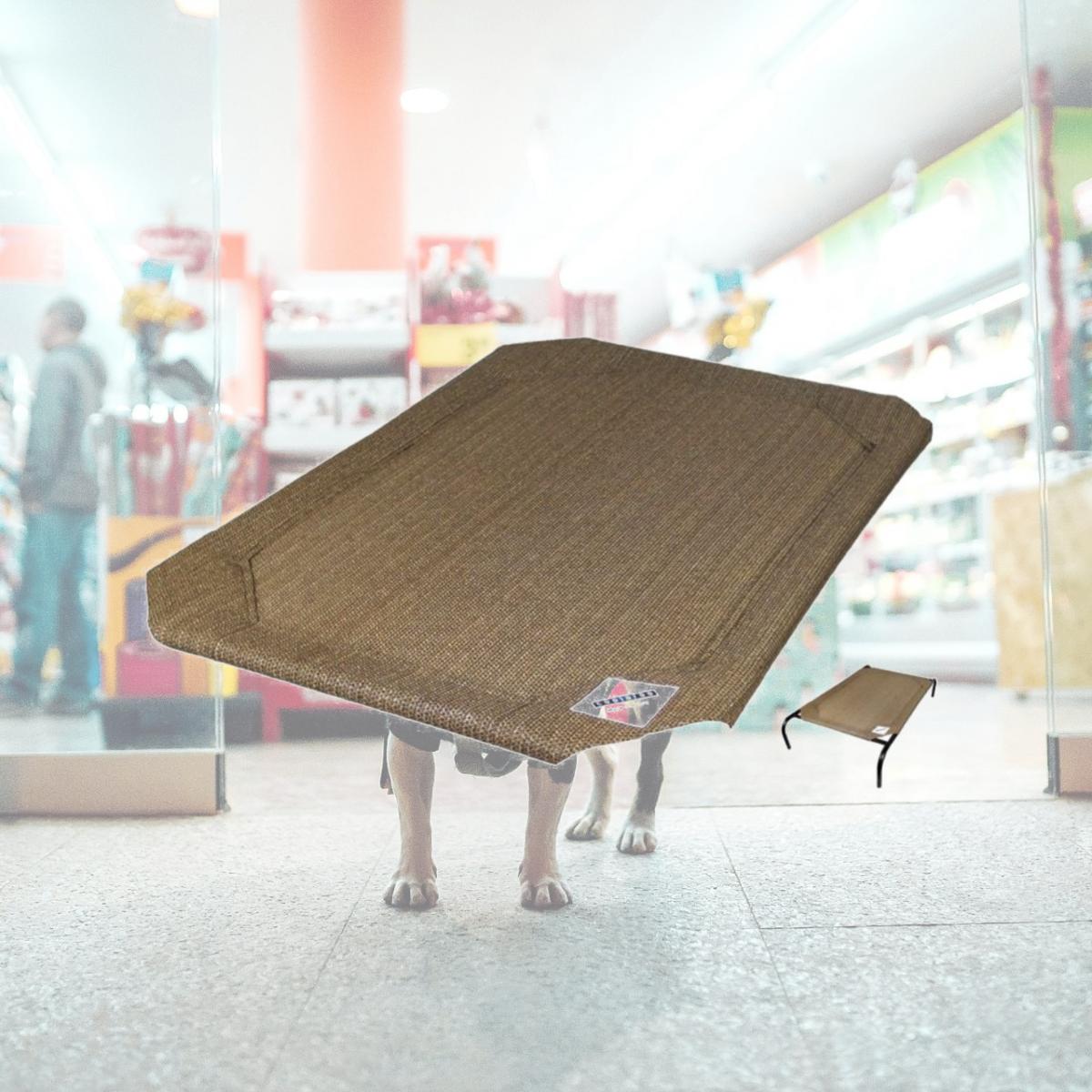 Picture of Coolaroo 458997 43.5 x 31.5 in. Elevated Pet Bed Replacement Cover- Nutmeg