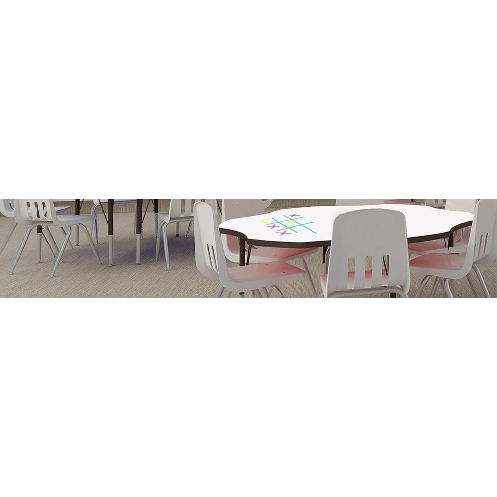 A3060-TRP-01-09-01 30 x 60 in. Deluxe High-Pressure Top Activity Tables, Walnut