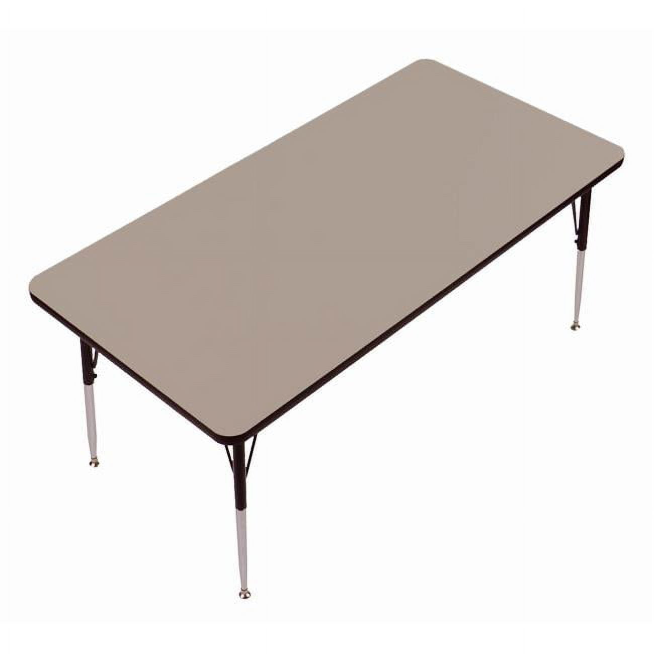 Picture of Correll A2448-TRPS-54 1.25 in. High Pressure Top Trapezoid Activity Tables&#44; Savannah Sand - 24 x 48 in.