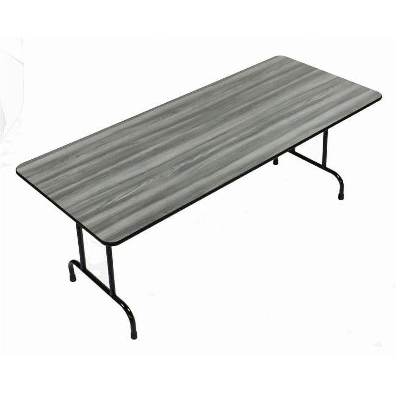 CFA3060PX-52 0.75 in. Adjustable High Pressure Rectangular Top Folding Tables, New England Driftwood - 30 x 60 in.