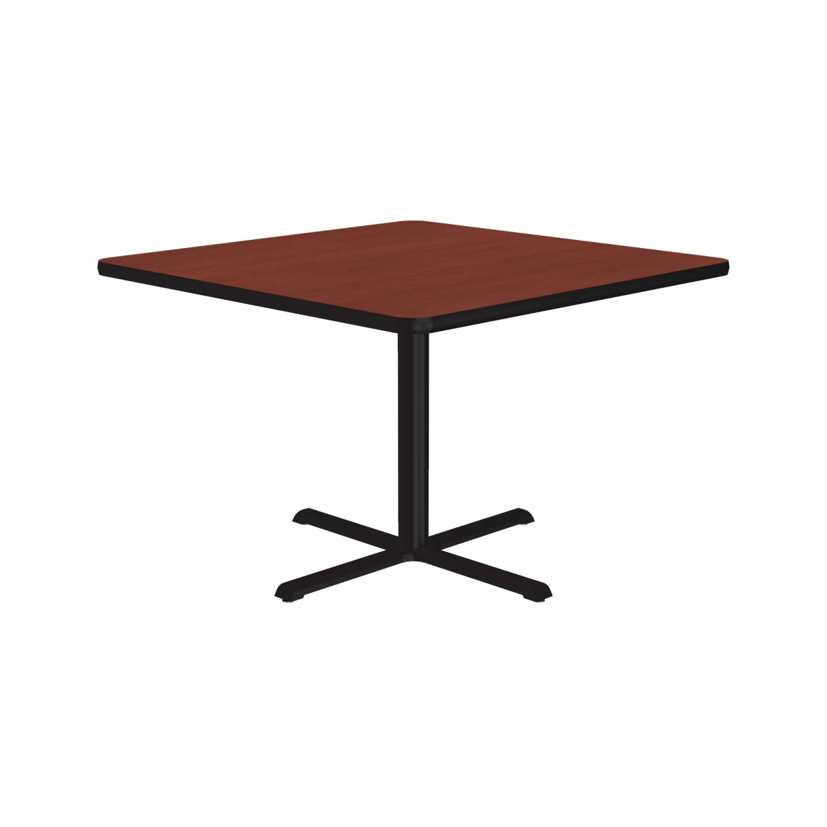 SXT36S-21-98-21 36 in. X-Base High Pressure Laminate Cafe & Breakroom Table with Stamped Steel Base - Cherry - Square