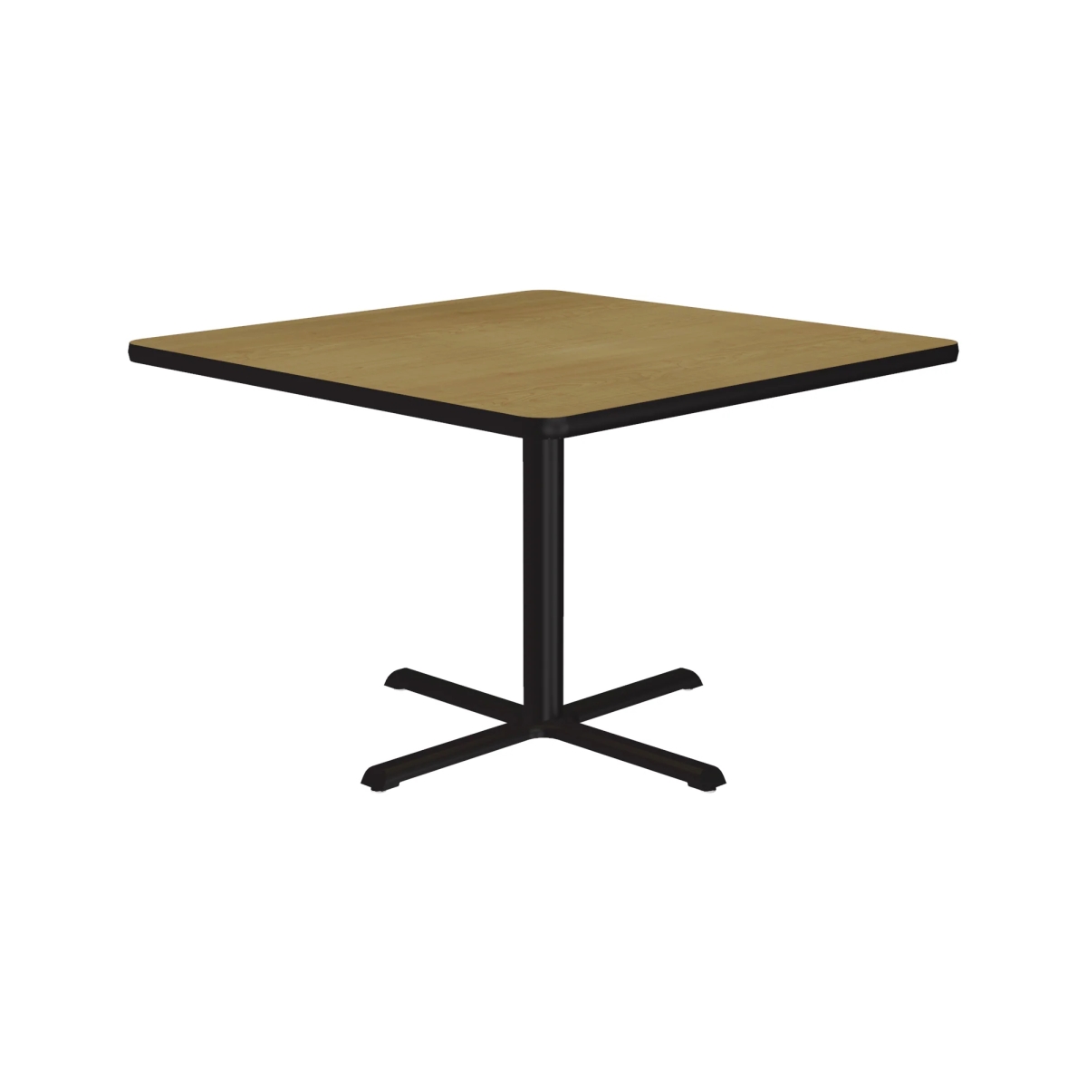 SXT42S-16-98-16 42 in. X-Base High Pressure Laminate Cafe & Breakroom Table with Stamped Steel Base - Fusion Maple - Square