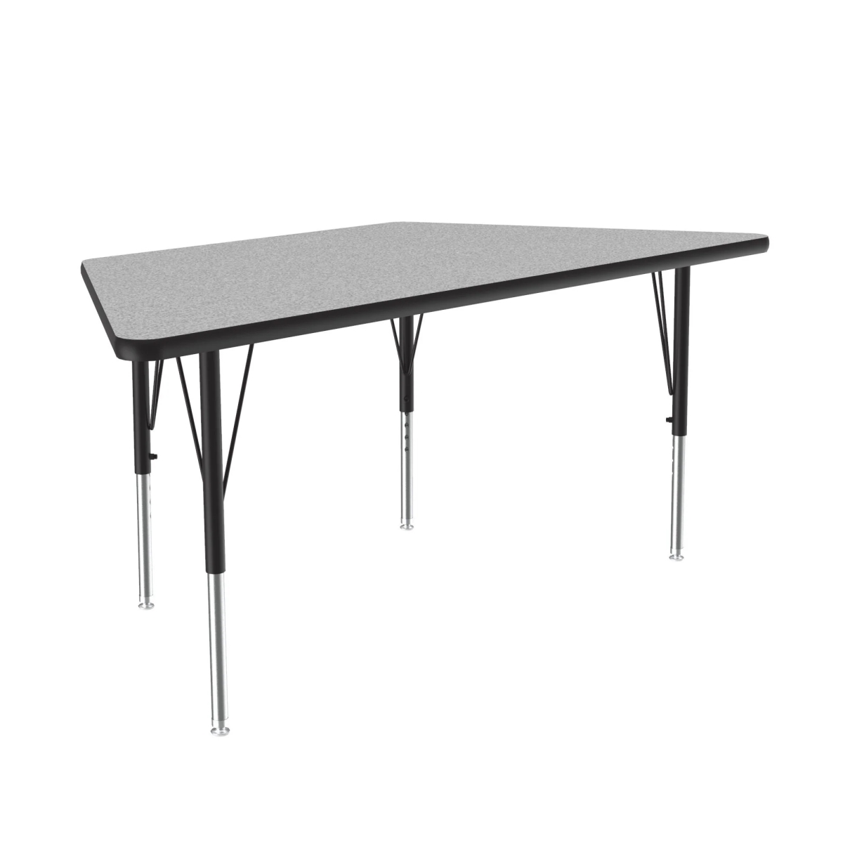 A3060-TRP-15-14-45 30 x 60 in. Deluxe High-Pressure Top Activity Table - Gray Granite - Trapezoid