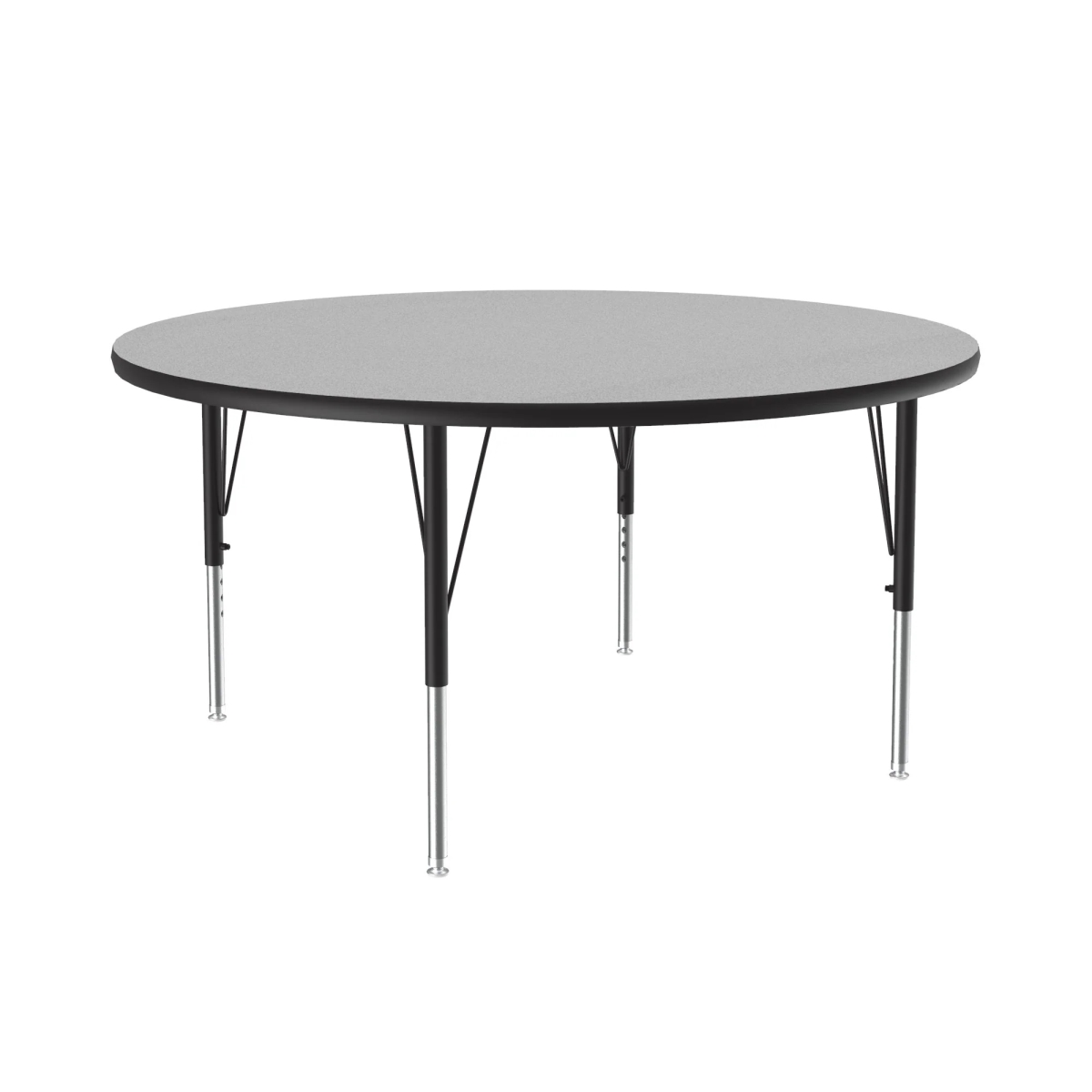A48TF-RND-15-09-45 48 in. Commercial Thermal Fused Laminate Top Activity Table - Gray Granite - Round