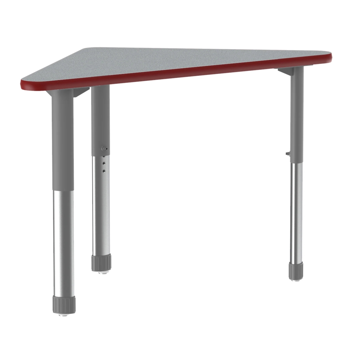 Collaborative Desk - Gray Granite - 30 x 41 in. - Wing Shape - Durable Top