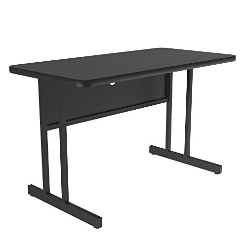 WS2448-36 24 x 48 in. Rectangular Deluxe High-Pressure Top Computer & Student Desk, White