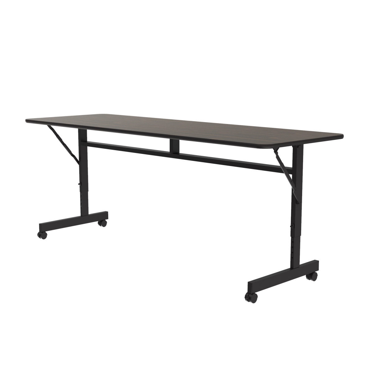 Flip Top Table - Walnut - 24 x 72 in. - Thermal Fused Laminate