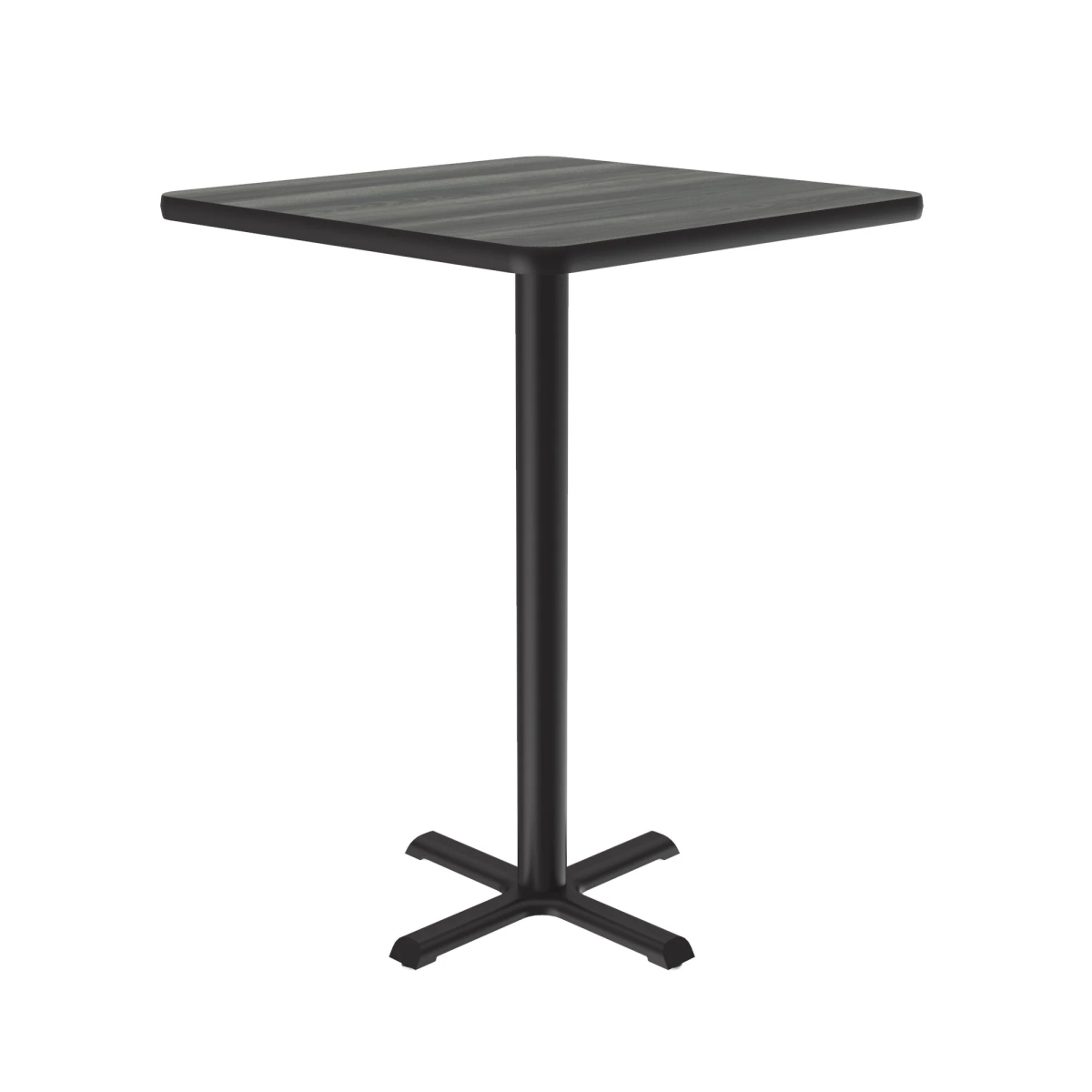 SXB30S-52-98-52 30 in. X-Base High Pressure Laminate Cafe & Breakroom Table with Stamped Steel Base -   England Driftwood - Square