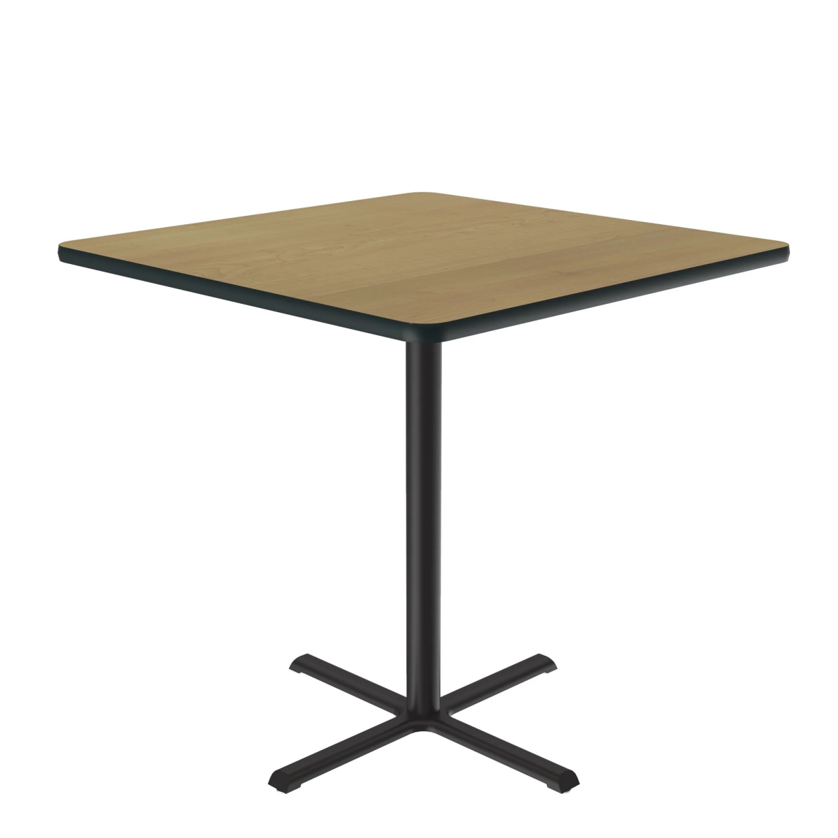 SXB42S-16-98-16 42 in. X-Base High Pressure Laminate Cafe & Breakroom Table with Stamped Steel Base - Fusion Maple - Square