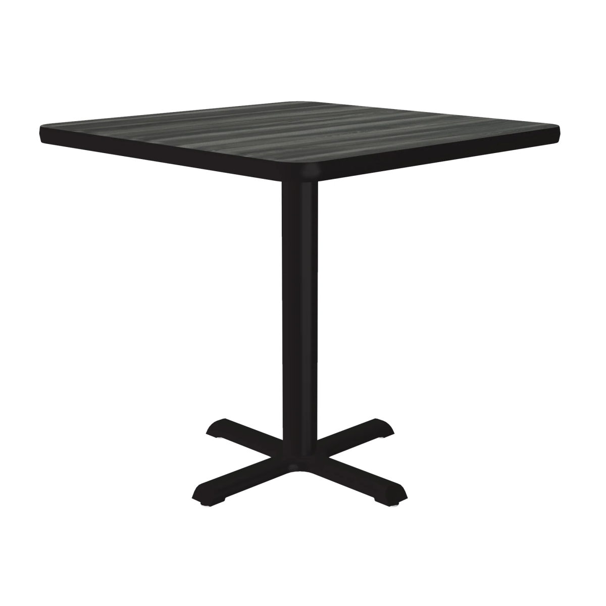 SXT24S-52-98-52 24 in. X-Base High Pressure Laminate Cafe & Breakroom Table with Stamped Steel Base -   England Driftwood - Square