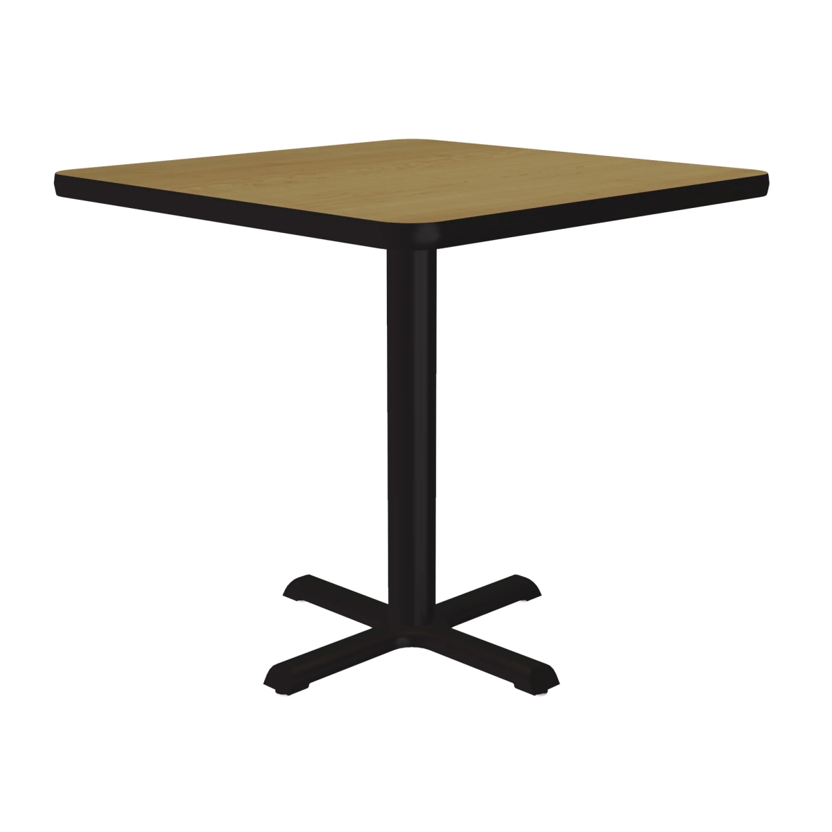 SXT30S-16-98-16 30 in. X-Base High Pressure Laminate Cafe & Breakroom Table with Stamped Steel Base - Fusion Maple - Square