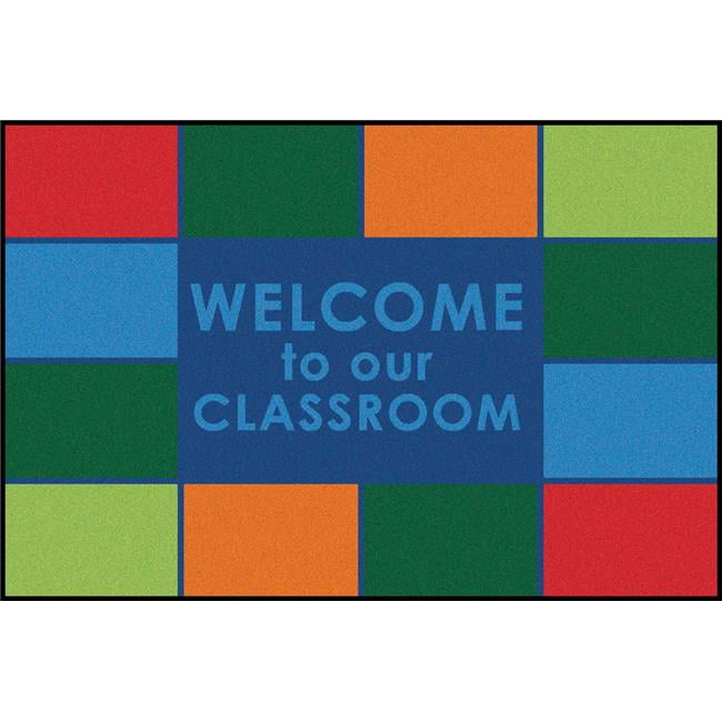 Picture of Carpets for Kids 36.6 3 ft. x 4 ft. 6 in. Rectangle Classroom Welcome Rug