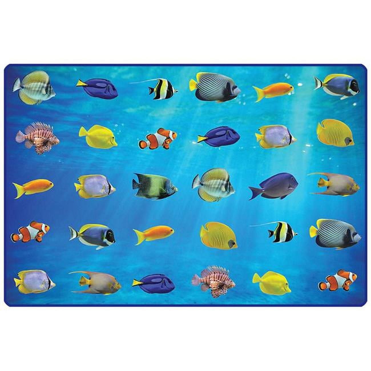 60516 6 x 9 ft. Rectangle Friendly Fish Seating Rug -  Carpets For Kids