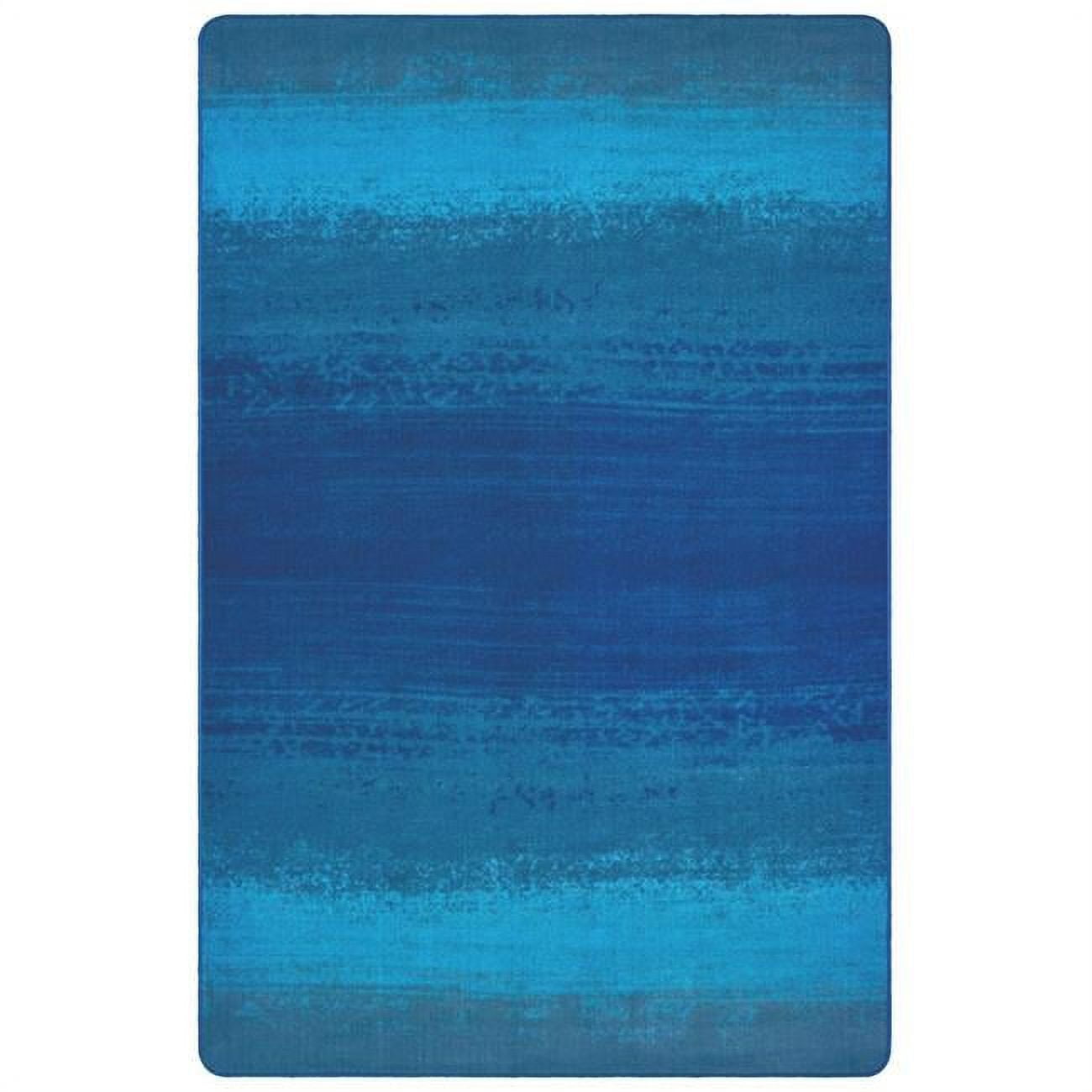 Picture of Carpets for Kids 65214 4 x 6 ft. Rectangle Water Stripes Rug, Blue