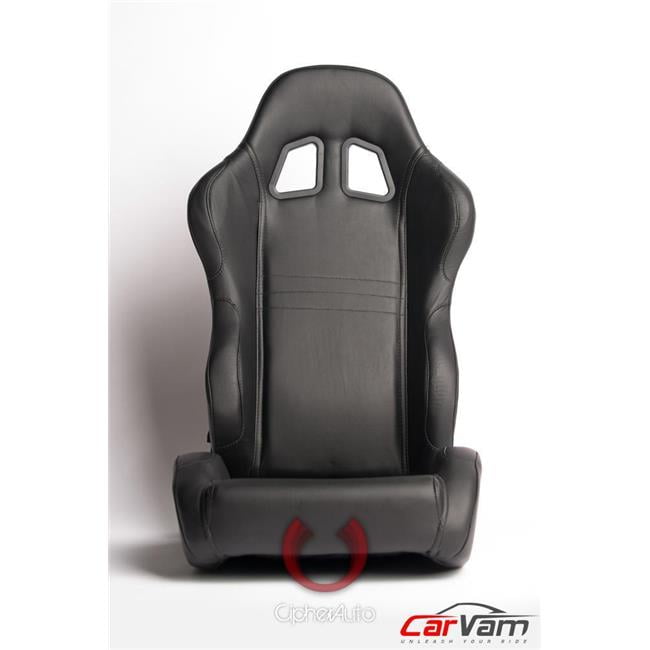 Synthetic Leather Universal Racing Seats - Black