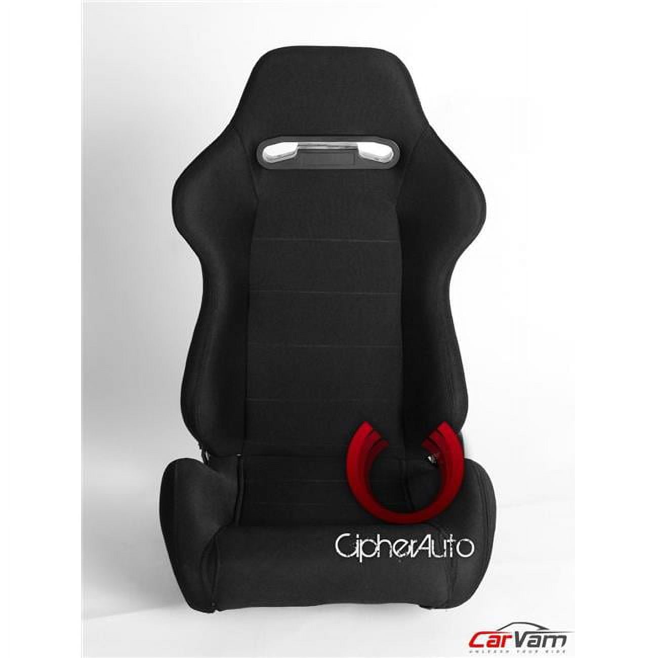 Black Cloth Racing Seats - Black