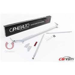 Auto CPA5001HB-SV Custom Racing Harness Bar for 2005-2012 Ford Mustang - Silver