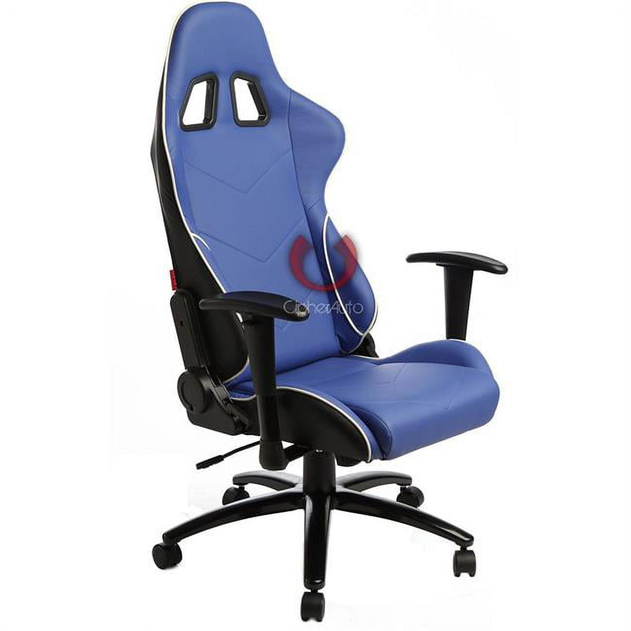 Leatherette Office Racing Seat - Blue