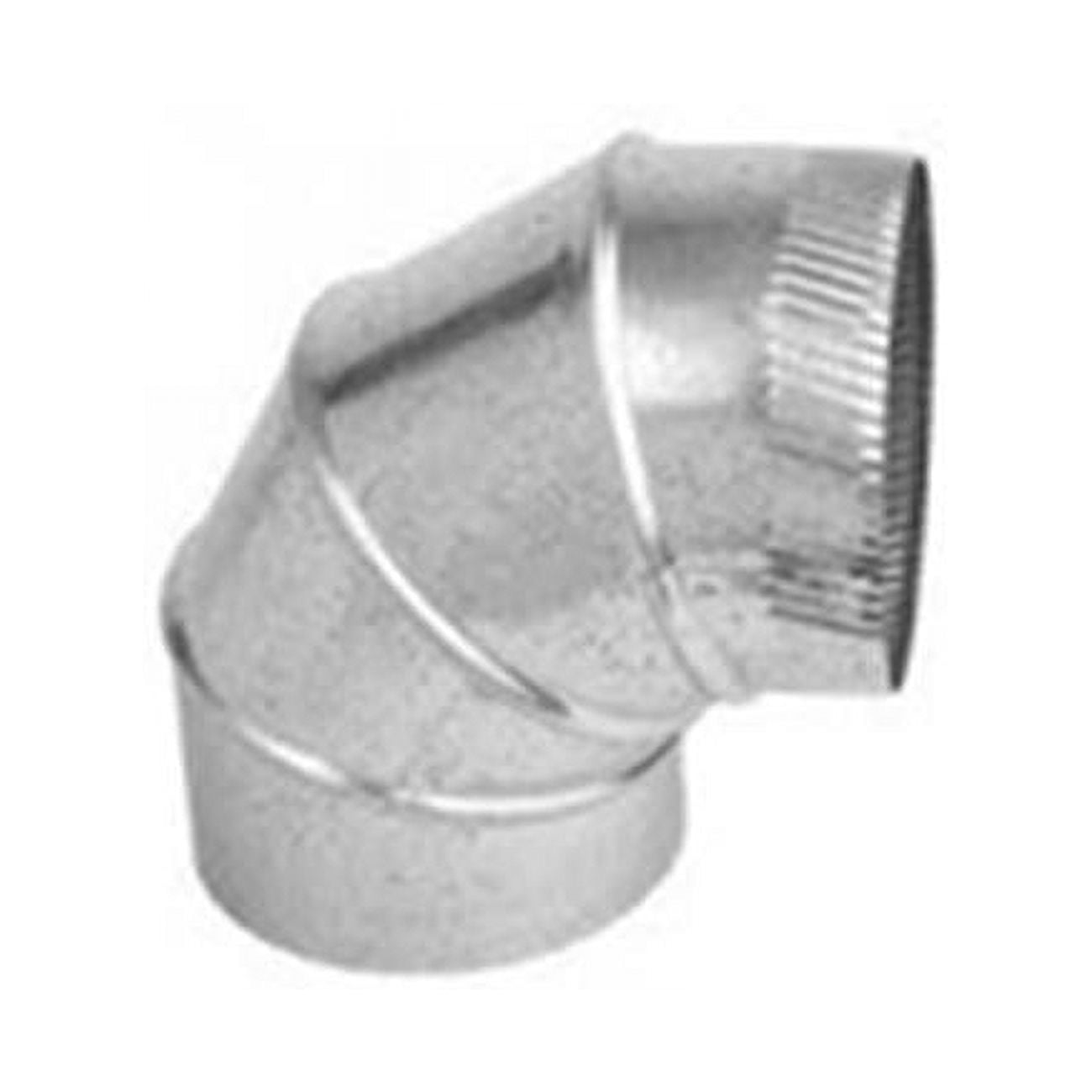 Picture of Gray Metal Products 3602990 7 in. 90 deg Galvanized Connector Pipe Elbow