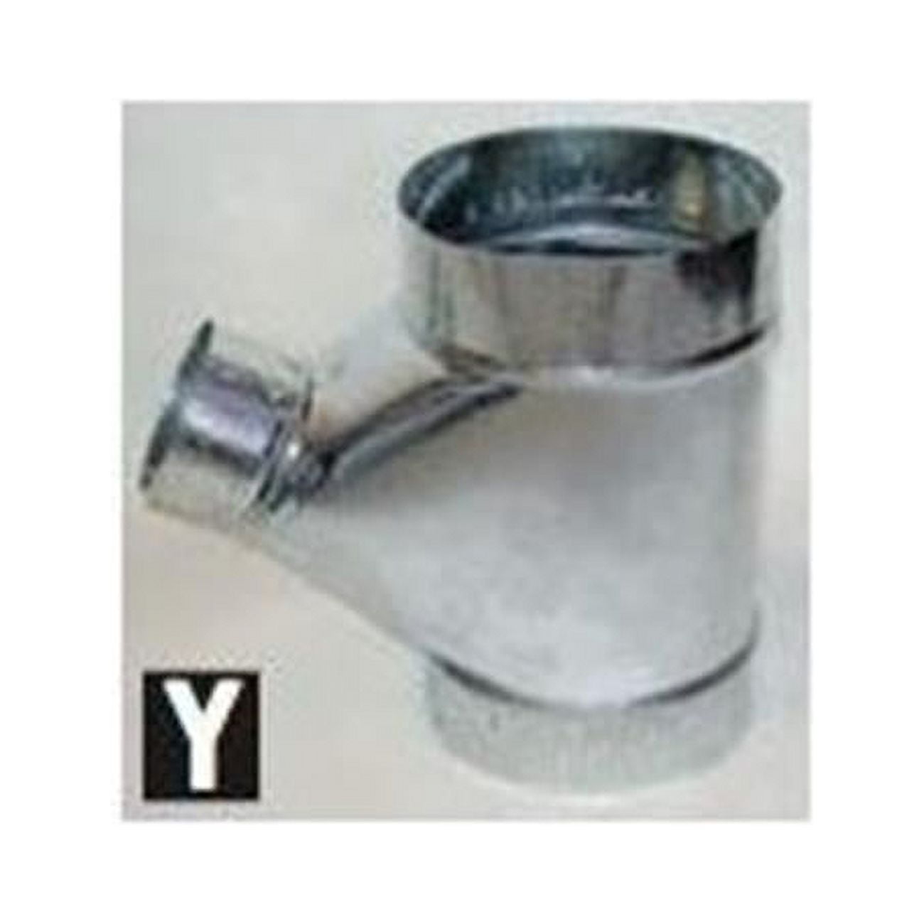 Picture of Gray Metal Products 3603014 4 x 4 x 3 in. Galvanized Connector Wye Pipe
