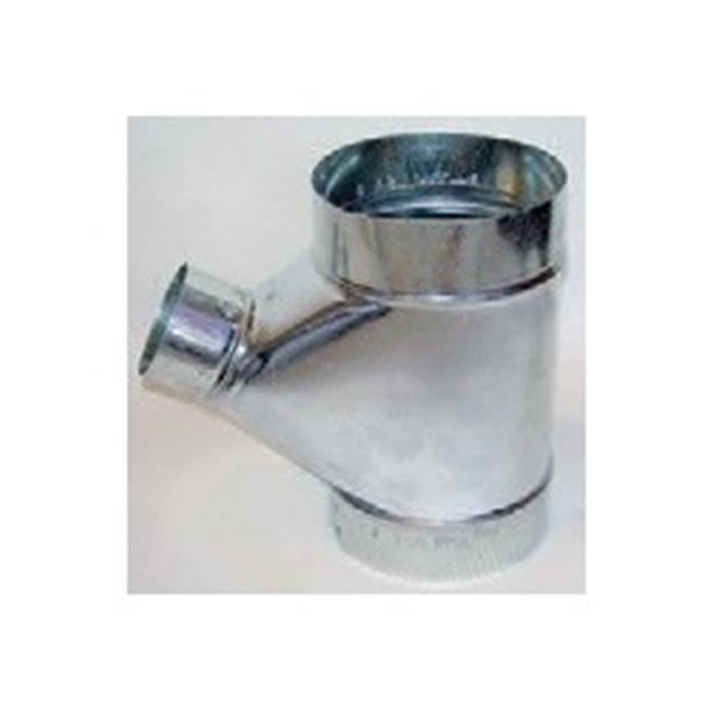 Picture of Gray Metal Products 3603018 6 x 6 x 3 in. Galvanized Connector Wye Pipe