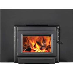 Picture of Napoleon 3607026 S20I - Small Wood Burning Insert Gas Stove&#44; Cast Iron Door&#44; Metallic Charcoal Finish