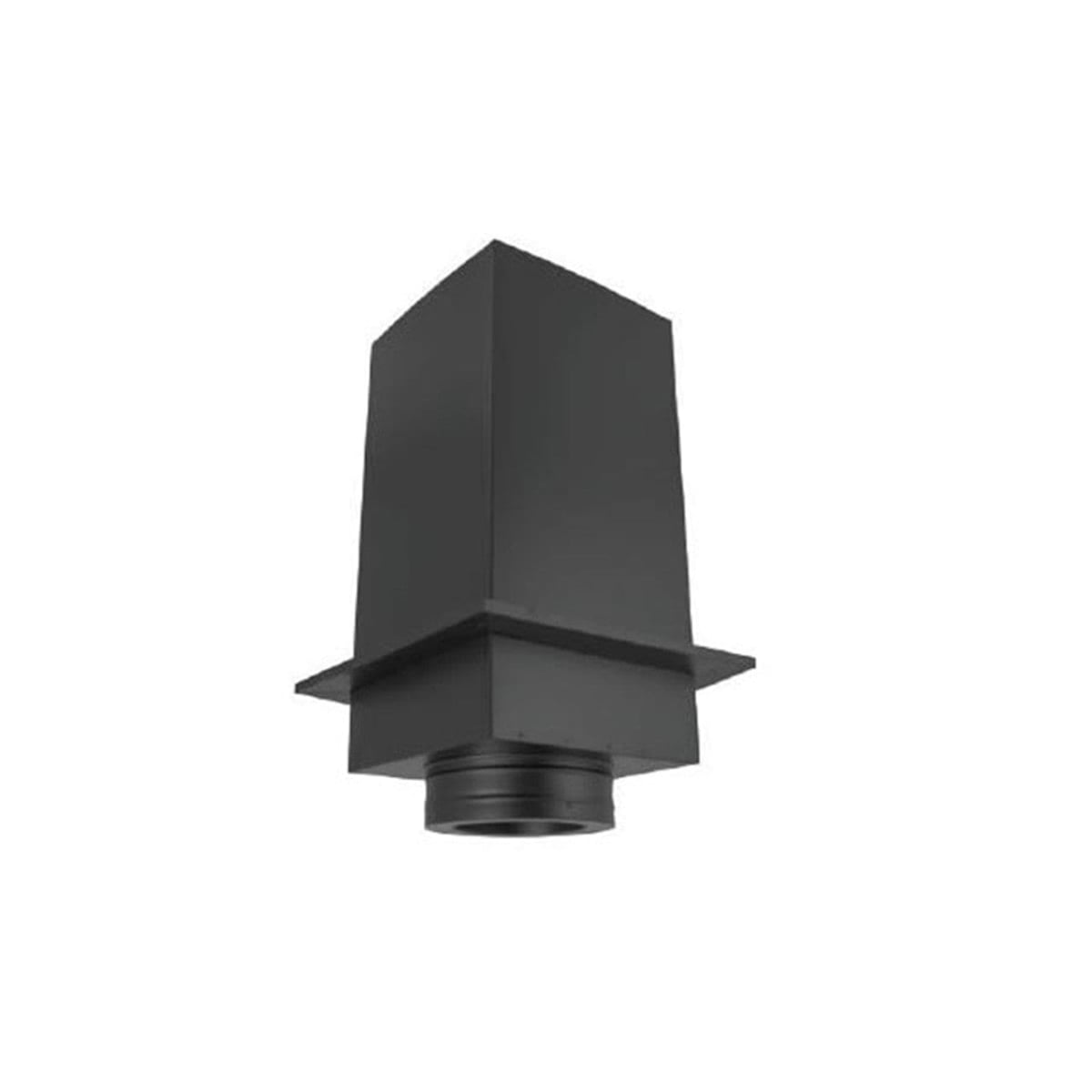 00104985 6 in. Duratech Square Ceiling Support, Black - 36 in. Tall