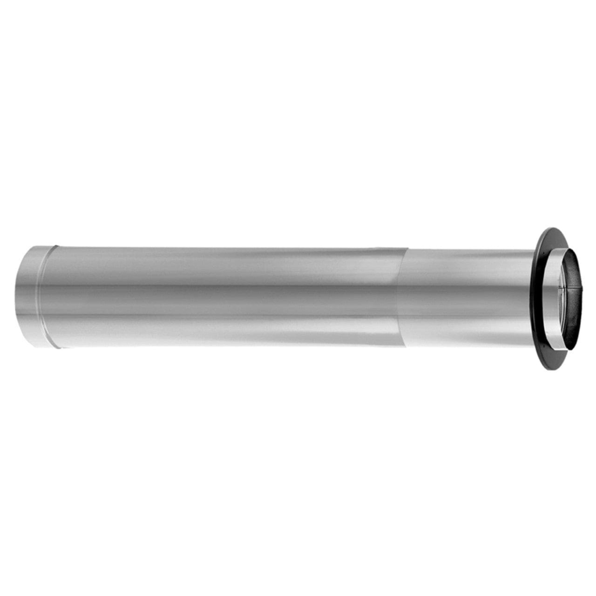 00115019 6 in. Durablack Stainless Steel Pipe - Telescoping 44-68 in.