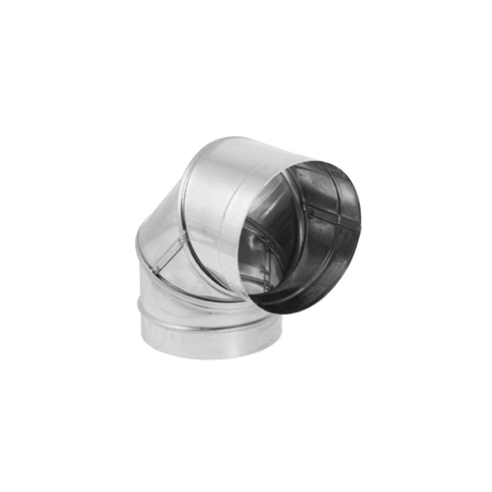00115024 6 in. Durablack Stainless Steel 90 Deg Adjustable Elbow