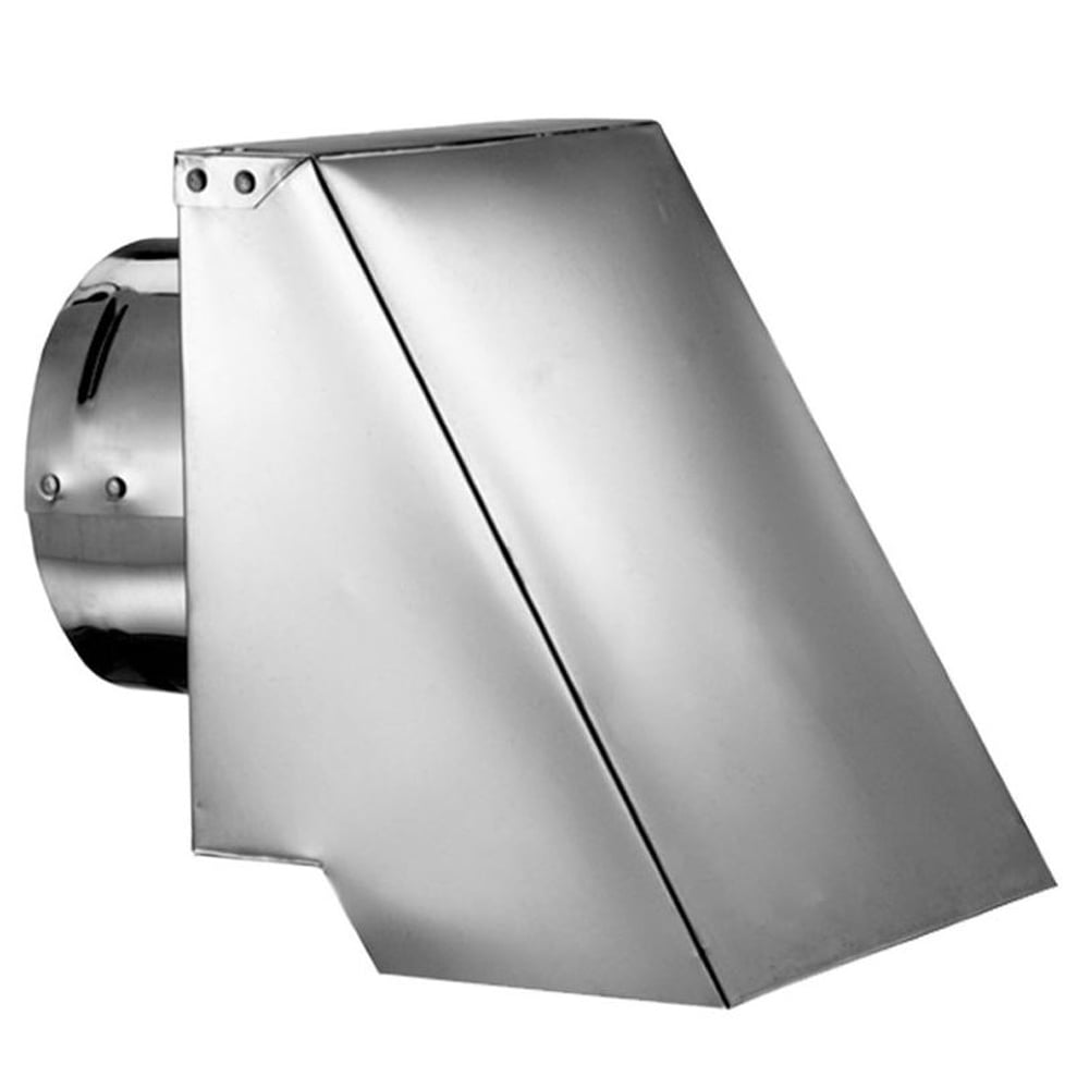 00115040 3 in. Pelletvent Pro Square Horizontal Cap - Stainless Steel