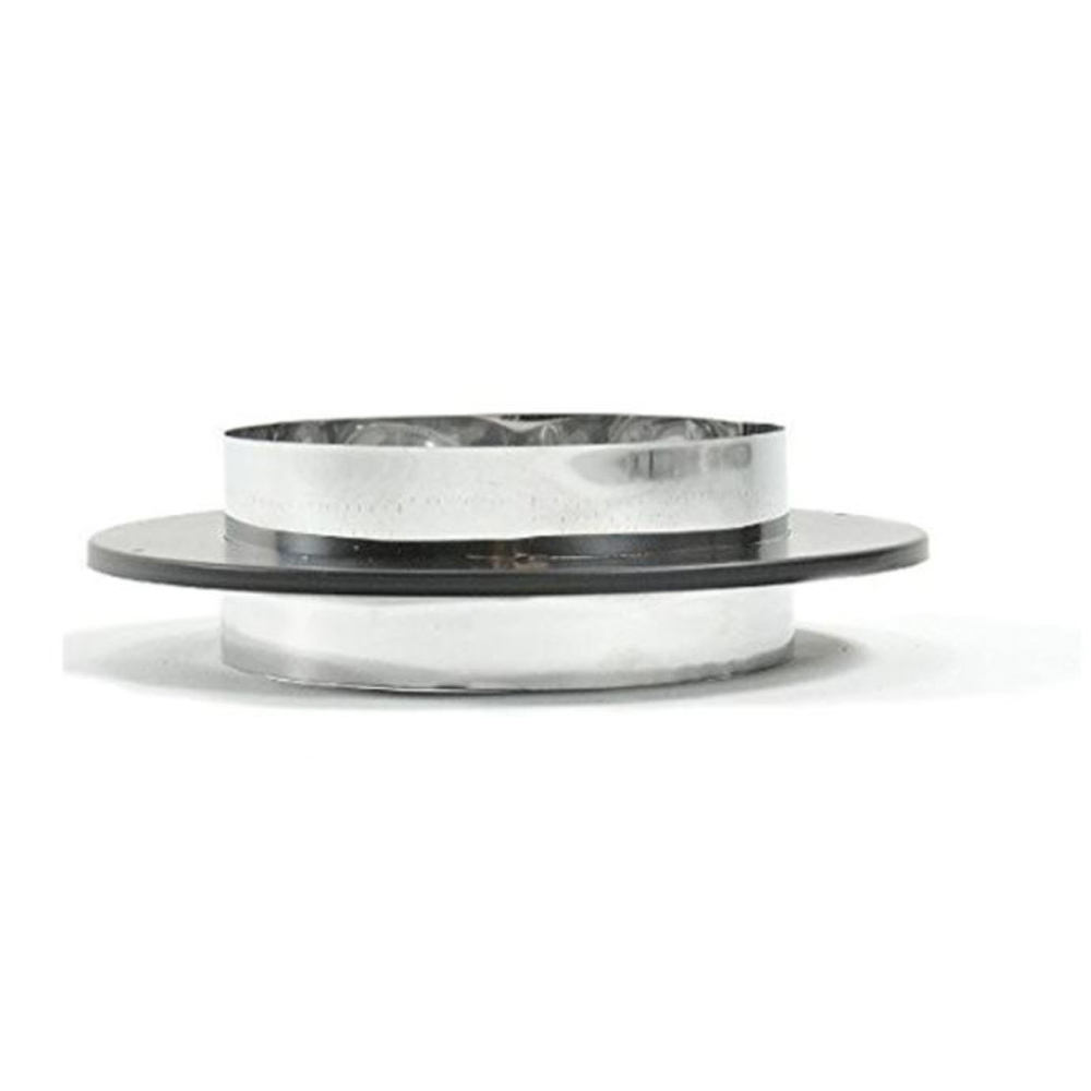 02465573 8 in. Duratech Chimney Adaptor with Trim for DVL or Single & Double Wall Stovepipe