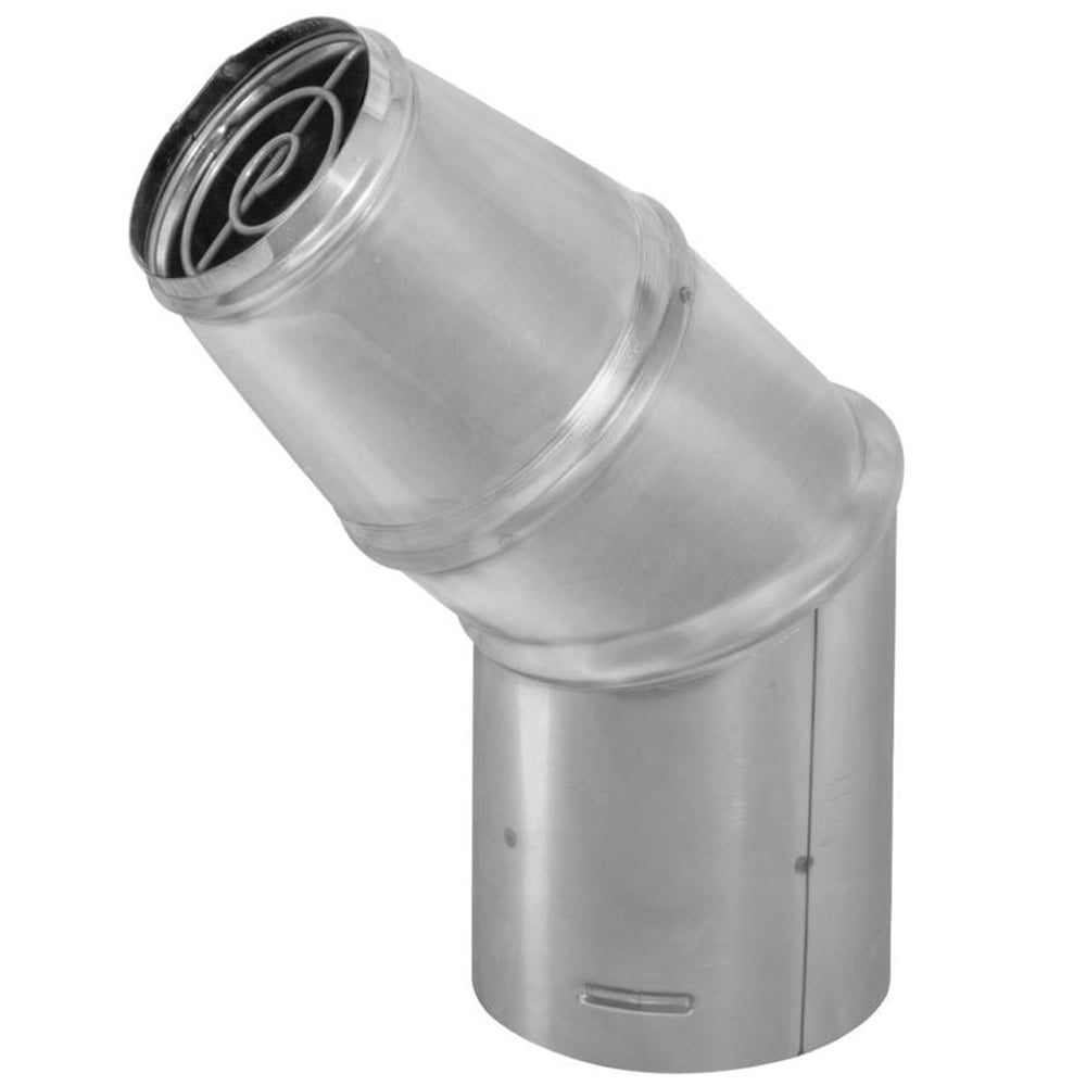 02477941 4 in. Pelletvent Pro Horizontal Round Cap - Stainless Steel