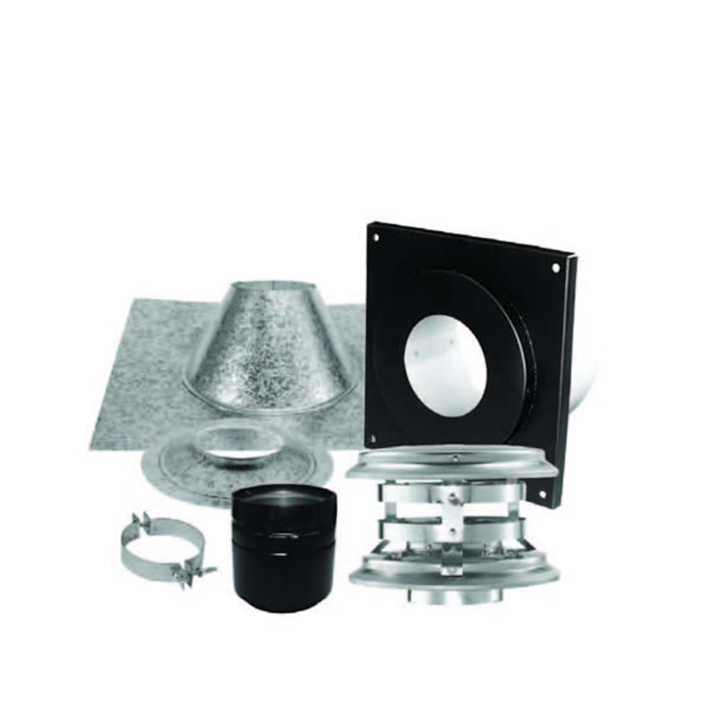 COP25327 3 in. Pelletvent Pro Vertical Kit For Flat Ceilings