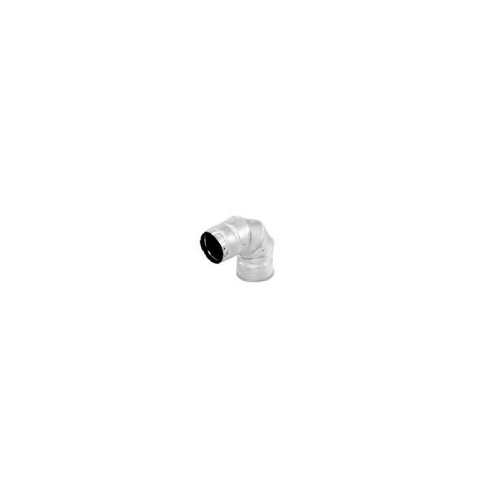 COP25347 3 in. Pelletvent Pro 90 Deg Elbow - Galvalume