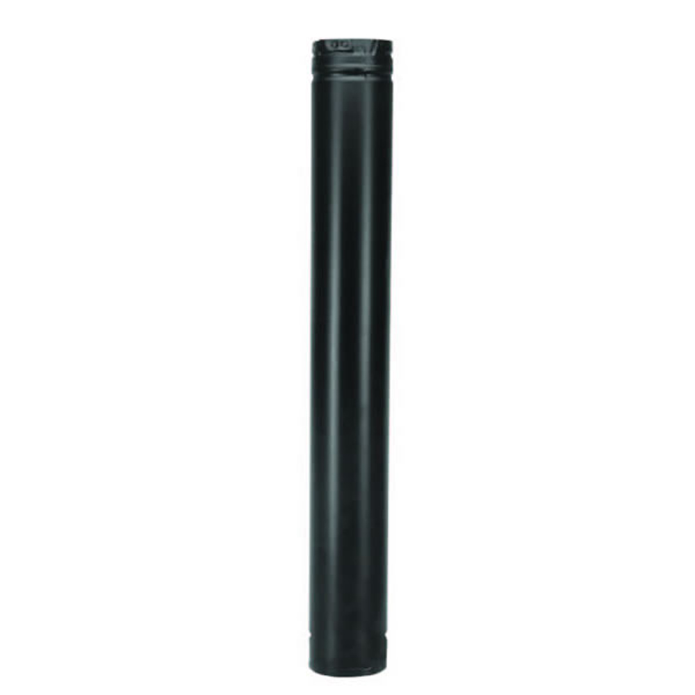 COP25402 3 x 36 in. Pelletvent Pro Pipe with Stainless Steel Inner & Black Outer