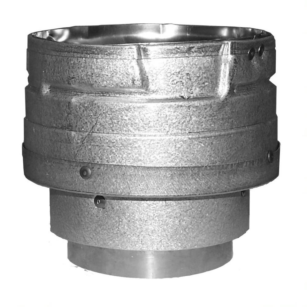 COP25416 Pelletvent Pro Appliance Adaptor & Increaser with 4 in. Connects Pipe to 3 in. Appliance Take-Off - Black