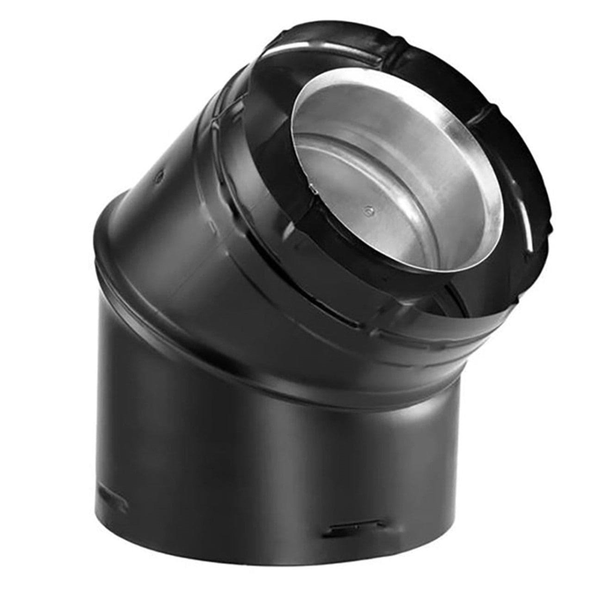 COP69400 4 x 6.62 in. Directvent Pro 45 Deg Black Swivel Elbow